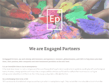 Tablet Screenshot of engagedpartners.com